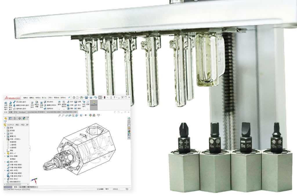 Independent R&D: bit design and test fixtures