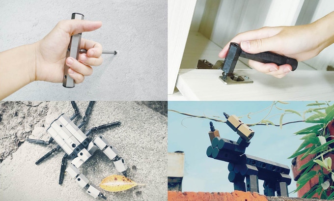 LeBitGo switching between hand tool and art figure