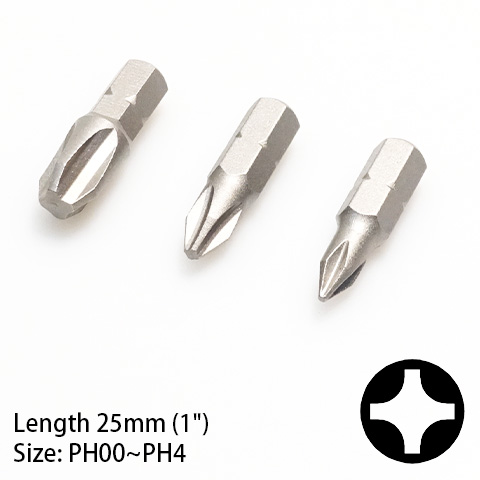 Phillips(PH) Insert Bits