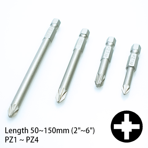 Pozidriv (PZ) Power Bits